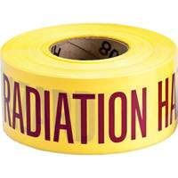 Ruban pour barricade, Anglais, 3" la x 200' lo, 3 mils, Magenta/jaune Planification Entrepots Molloy