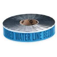 "Water Line" Identoline&reg; Underground Warning Tape, 2" W x 1000' L, Black on Blue Planification Entrepots Molloy