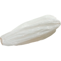 Disposable Sleeves, 18" long, Polyethylene, White Planification Entrepots Molloy