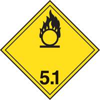 &eacute;tiquettes d'exp&eacute;dition TMD, Classe 5,1, Substances oxydantes, Papier Planification Entrepots Molloy