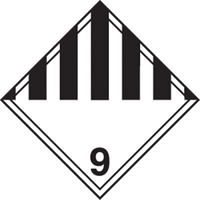 Miscellaneous Danger TDG Shipping Labels, 4" L x 4" W, Black on White SAG884 | Planification Entrepots Molloy