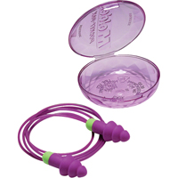 Rockets&reg; Reusable Earplugs, Corded, Bulk - Plastic Case, 27 dB NRR, One-Size Planification Entrepots Molloy