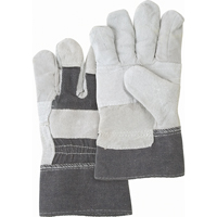 Gants d'ajusteur &agrave; paume renforc&eacute;e d'usage standard, Grand, Paume en Cuir de vache refendu, Doublure en Coton Planification Entrepots Molloy