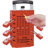 Latch Tight Lock Boxes, Red Planification Entrepots Molloy