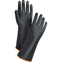 Gants de poids lourd pour la manipulation de produits chimiques, Taille Grand/9, 14" lo, Latex de caoutchouc, 30 mils Planification Entrepots Molloy