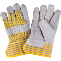Gants d'ajusteur de premi&egrave;re qualit&eacute;, Grand, Paume en Cuir de vache refendu, Doublure en Coton Planification Entrepots Molloy