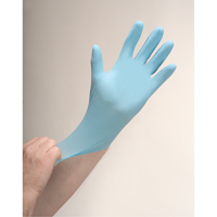 Puncture-Resistant Examination Gloves, Large, Nitrile, 4.5-mil, Powdered, Blue Planification Entrepots Molloy