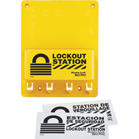 Poste de verrouillage compacte, Cadenas Aucune, Capacit&eacute; de 4, Cadenas Non compris Planification Entrepots Molloy