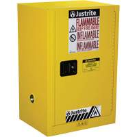 Armoire de s&eacute;curit&eacute; compacte pour produits inflammables EX Sure-Grip, 12 gal., 1 Porte(s), 23,25" La x 35" h x 18" p Planification Entrepots Molloy