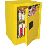 Armoire de s&eacute;curit&eacute; d'&eacute;tabli pour produits inflammables EX Sure-Grip, 24 gal., 1 Porte(s), 21" La x 27" h x 18" p Planification Entrepots Molloy