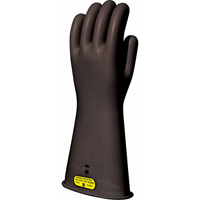 Gants isolants en caoutchouc naturel noir, ASTM classe 2, Taille 8, 16" lo Planification Entrepots Molloy