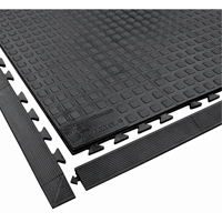 Rejuvenator Connect No. 502 Matting, Polyurethane, 3' W x 3' L, 5/8" Thick, Black Planification Entrepots Molloy