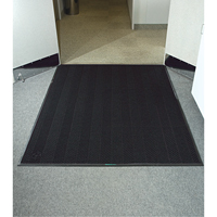 Tapis Waterhog Eco Elite, Essuie-pieds/grattoir, 3' x 5' x 3/8", Fum&eacute;e noire Planification Entrepots Molloy