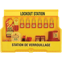 Postes de verrouillage &eacute;lectrique, Cadenas Thermoplastique, Capacit&eacute; de 16, Cadenas Compris Planification Entrepots Molloy