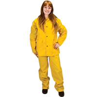 RZ100 Rain Suit, Polyester/PVC, Small, Yellow Planification Entrepots Molloy