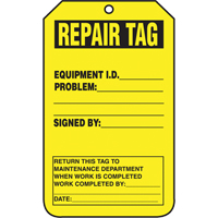 Inspection Tags, Cardstock, 3-1/8" W x 5-7/8" H, English Planification Entrepots Molloy