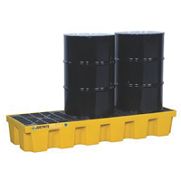 EcoPolyBlend Spill Control Pallets - Without Drain, 75 US gal. Spill Capacity, 73" x 25" x 11.6" Planification Entrepots Molloy