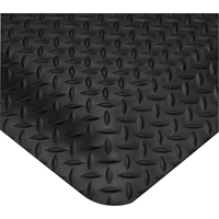 Tapis Smart No 497, Losange, 2' x 3' x 5/8", Noir, PVC Planification Entrepots Molloy