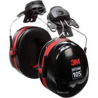 Serres-t&ecirc;tes de s&eacute;rie Peltor Optime 105, Fixation pour casque, 27 NRR dB Planification Entrepots Molloy