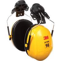 Serres-t&ecirc;tes de s&eacute;rie Peltor Optime 98, Fixation pour casque, 23 NRR dB Planification Entrepots Molloy