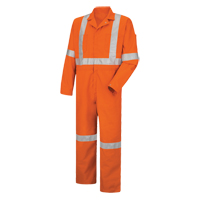 Hi-Visibility Coveralls , Men's, Orange, Size 38 Planification Entrepots Molloy