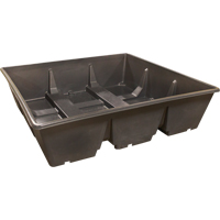 IBC Sump Bin, 385 US gal. Spill Capacity, 76" x 76" x 20" Planification Entrepots Molloy