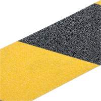 Premium Anti-Skid Tape, 2" x 60', Black & Yellow Planification Entrepots Molloy