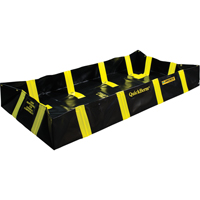 QuickBerm&reg; Containment Berm with Inside Wall Supports, 235 US gal. Capacity, 4' W x 8' L x 12" H, Snap-Up Bracket Planification Entrepots Molloy