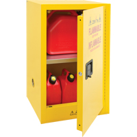 Armoire pour produits inflammables, 12 gal., 1 Porte(s), 23" La x 35" h x 18" p Planification Entrepots Molloy