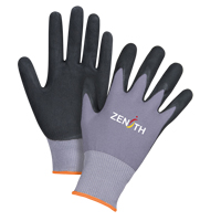Gants ZX-1 de premi&egrave;re qualit&eacute; compatibles avec les &eacute;crans tactiles, 7/Petit, R&ecirc;vetement Nitrile/Mousse de nitrile, Calibre 15, Enveloppe en Nylon Planification Entrepots Molloy