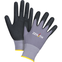 Gants ZX-1 de premi&egrave;re qualit&eacute; compatibles avec les &eacute;crans tactiles, 9/Grand, R&ecirc;vetement Nitrile/Mousse de nitrile, Calibre 15, Enveloppe en Nylon Planification Entrepots Molloy