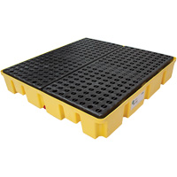 Poly-Slim-Line Spill Pallet without Drain, 66 US gal. Spill Capacity, 49" x 49" x 8.75" Planification Entrepots Molloy