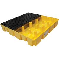 Poly-Slim-Line Spill Pallet without Drain, 66 US gal. Spill Capacity, 49" x 49" x 8.75" Planification Entrepots Molloy