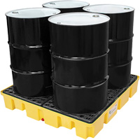 Poly-Slim-Line Spill Pallet without Drain, 66 US gal. Spill Capacity, 49" x 49" x 8.75" Planification Entrepots Molloy