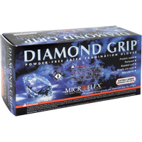 Diamond Grip Examination Gloves, X-Large, Latex, 8-mil, Powder-Free, Natural, Class 2 Planification Entrepots Molloy