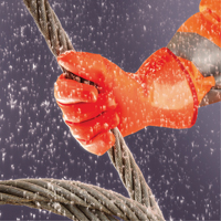 Polar Grip&reg; 23-700 Gloves, 9/Large, PVC Coating, Nylon Shell Planification Entrepots Molloy