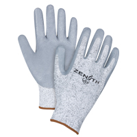 Gants &eacute;lastiques sans coutures r&eacute;sistants &agrave; la coupe, Taille Grand/9, Calibre 13, Rev&ecirc;tement Nitrile, Enveloppe en PEHP, ANSI/ISEA 105 niveau 2/EN 388 niveau 3 Planification Entrepots Molloy