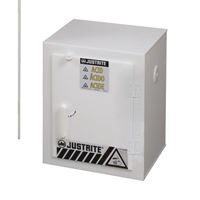 Armoires solides en poly&eacute;thyl&egrave;ne pour acides, 6 x 0,66043 gal., 17" x 22" x 17" Planification Entrepots Molloy