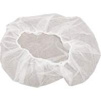 Non-Woven Bouffant Caps, Polypropylene, 18", White Planification Entrepots Molloy
