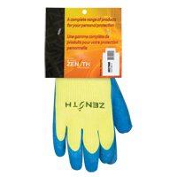 Gants haute visibilit&eacute; doubl&eacute;s d'acrylique de caoutchouc naturel, 9, R&ecirc;vetement Latex de caoutchouc, Calibre 7, Enveloppe en Acrylique Planification Entrepots Molloy