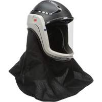 Assemblage de casque Versaflo avec visi&egrave;re de premi&egrave;re qualit&eacute; et enveloppe r&eacute;sistante aux flammes, Universel, Casque rigide, Bavette Simple Planification Entrepots Molloy