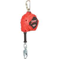 Rebel Self Retracting Lifeline, 33', Galvanized Steel, Swivel Planification Entrepots Molloy
