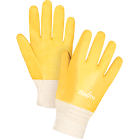 Rough-Finish Chemical-Resistant Gloves, Size 9, 10" L, PVC, Interlock Inner Lining, 47-mil Planification Entrepots Molloy