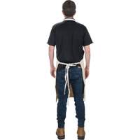 Apron, Cotton, 36" L x 29" W, Natural Planification Entrepots Molloy