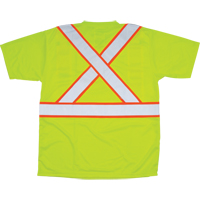 CSA Compliant T-Shirt, Polyester, Medium, High Visibility Lime-Yellow Planification Entrepots Molloy