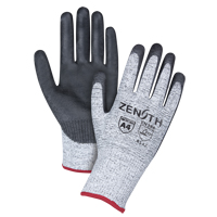 Gants &eacute;lastiques sans coutures r&eacute;sistants &agrave; la coupe, Taille Petit/7, Calibre 13, Rev&ecirc;tement Polyur&eacute;thane, Enveloppe en PEHP, ANSI/ISEA 105 niveau 4/EN 388 niveau 5 Planification Entrepots Molloy