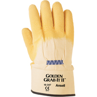Golden Grab-It&reg; II Gloves, 10/X-Large, Rubber Latex Coating, 13 Gauge, Nylon Shell Planification Entrepots Molloy