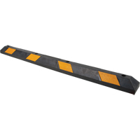 Parking Curb, Rubber, 6' L, Black/Yellow SEH141 | Planification Entrepots Molloy