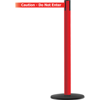 Advance TensaBarrier&reg; Barrier Post, Steel, 36" H, White/Red Tape, 7.5' Tape Length Planification Entrepots Molloy