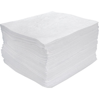 Premium Meltblown Sorbent Pads, Oil Only, 15" x 17", 30 gal. Absorbancy Planification Entrepots Molloy